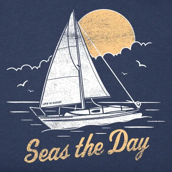 Women's Seas The Day Sailboat Simply True Fleece Crew