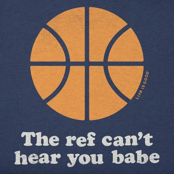 Women's The ref can't hear you babe Simply True Fleece Hoodie