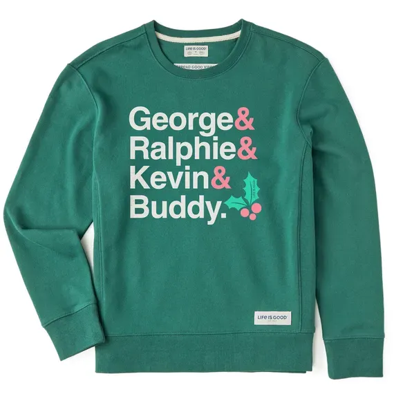 Women's Christmas Movie Legends Simply True Fleece Crew