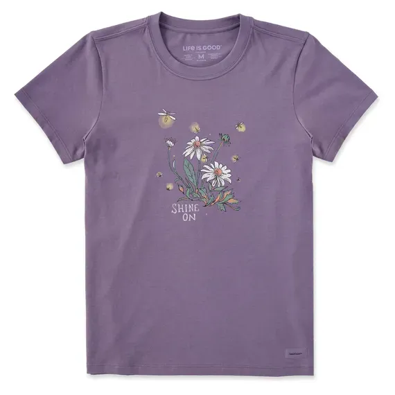 Women's Dreamy Shine On Daisies  Crusher Tee
