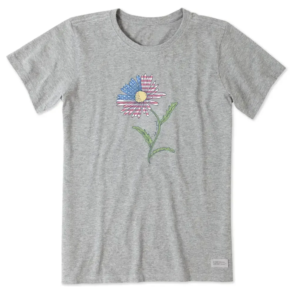 Women's Americana Daisy Short Sleeve Crusher Tee