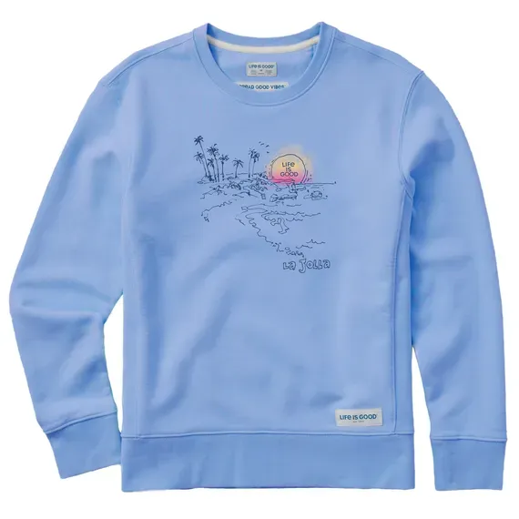 Women's Cove La Jolla Simply True Fleece Crew
