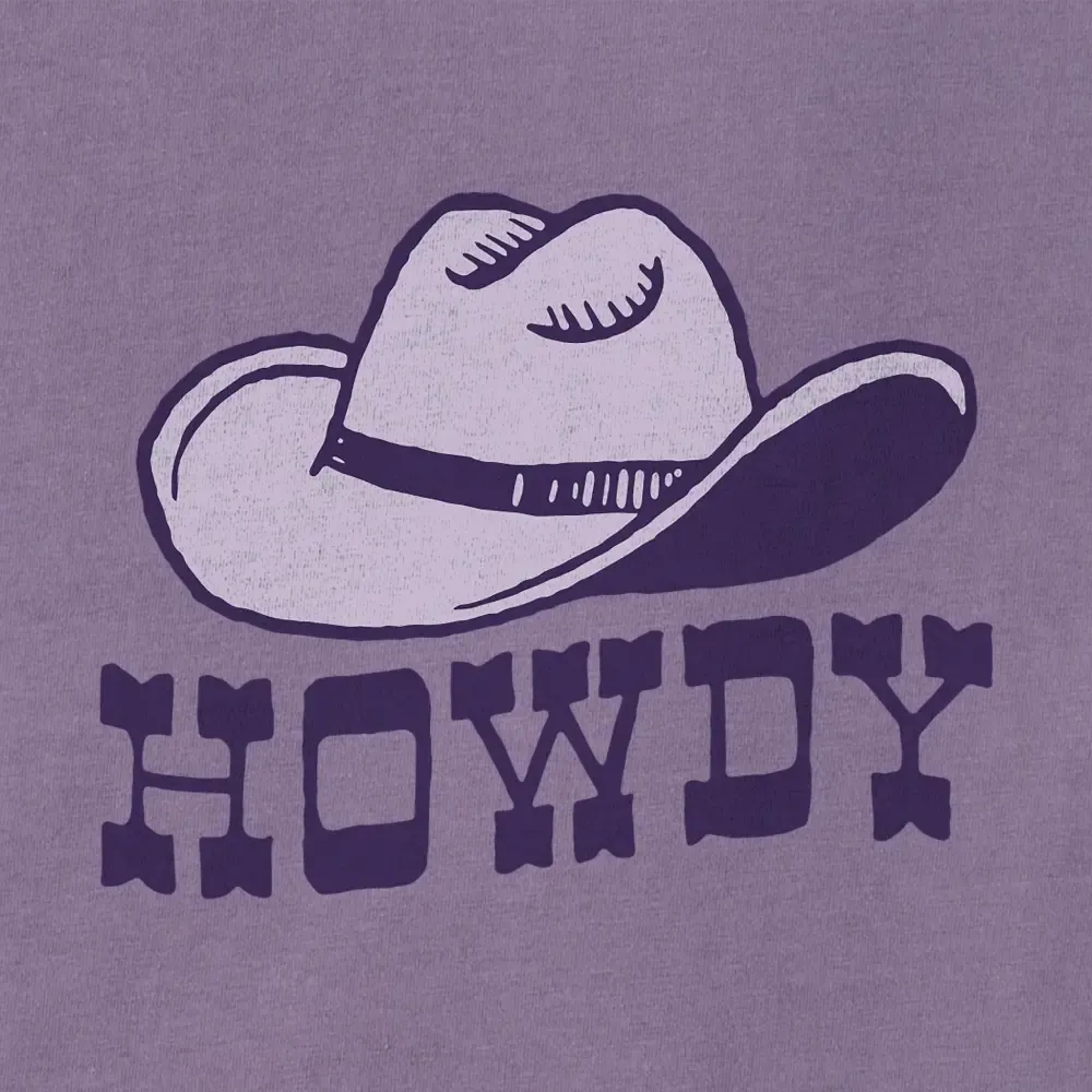 Women's Howdy Hat Short Sleeve Crusher Boxy Tee