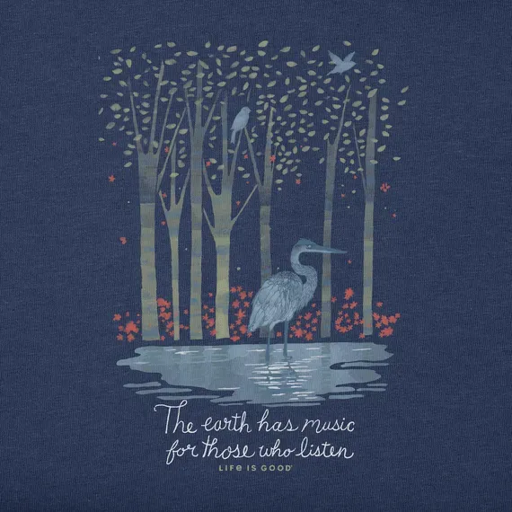 Women's Earth Has Music Heron Simply True Fleece Crew