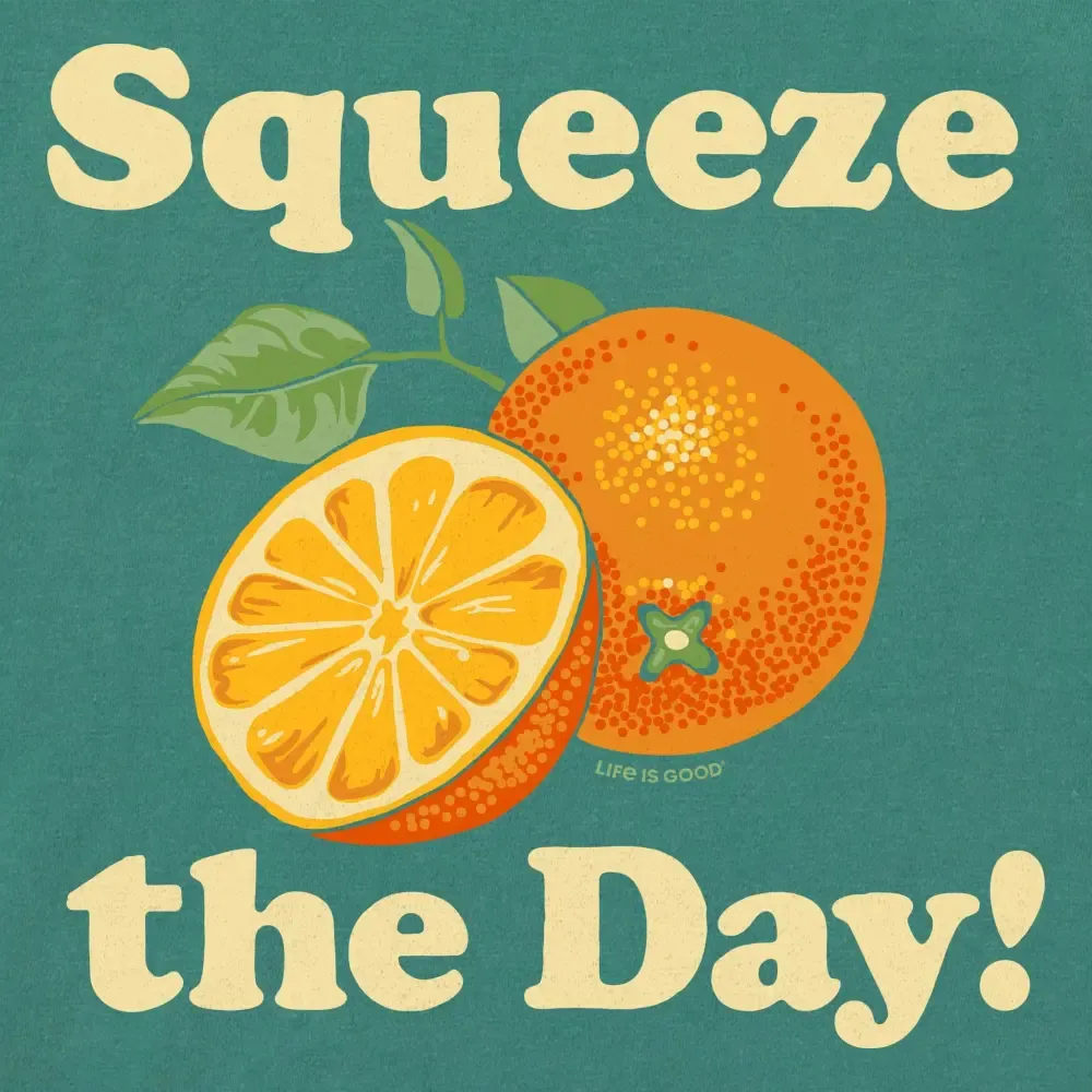 Women's Squeeze the Day Oranges Short Sleeve Crusher Tee