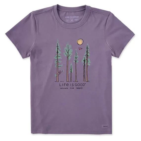 Women's Life is Good Among the Trees Short Sleeve  Tee