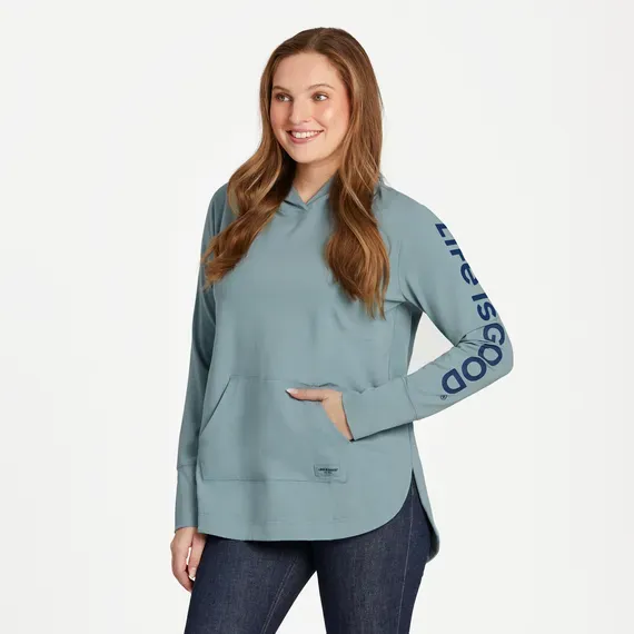 Women's LIG Horizontal Crusher-FLEX Hoodie Tunic