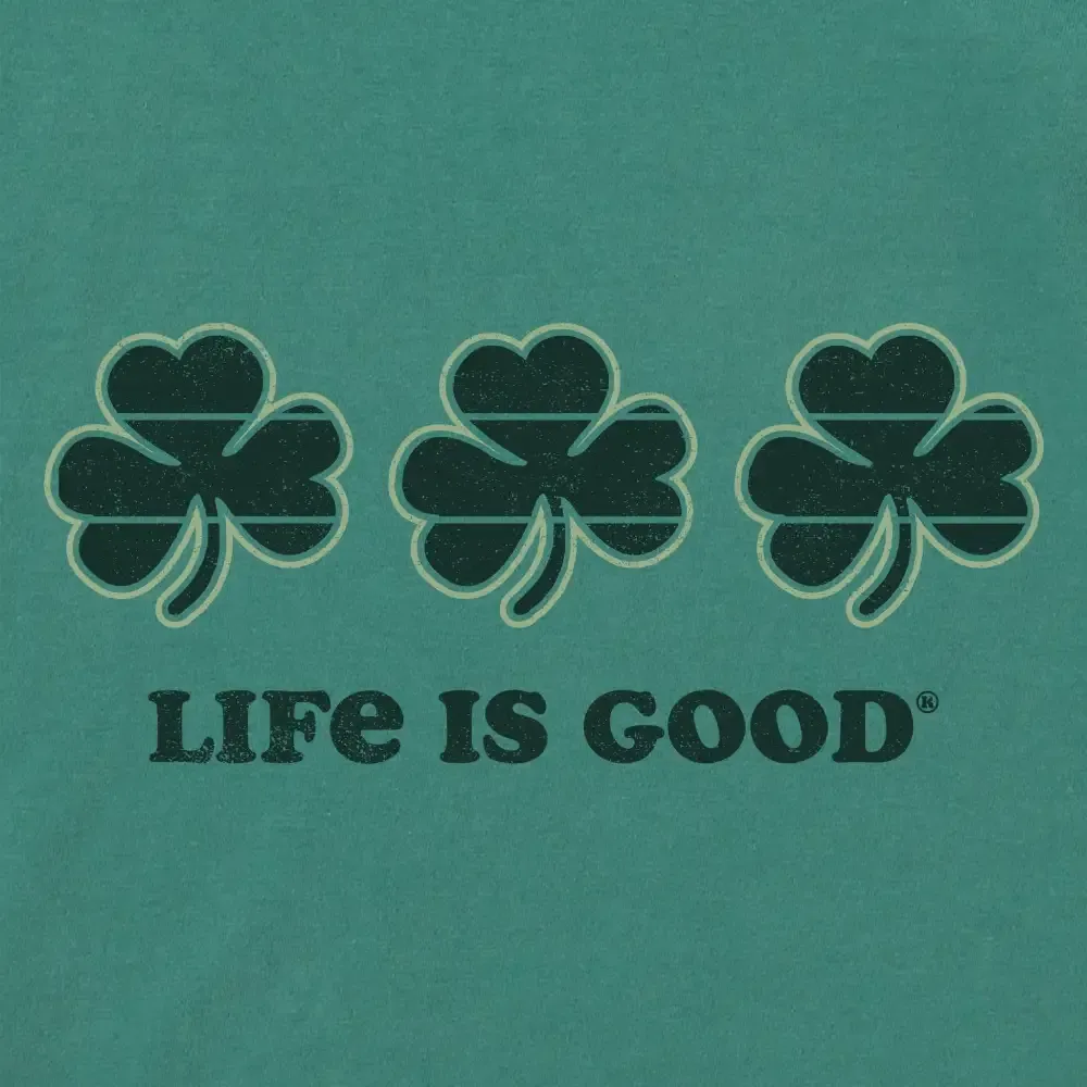 Women's 3 Clovers Stripe Short Sleeve Crusher Tee