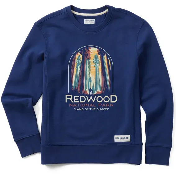Women's Redwood National Park Simply True Fleece Crew
