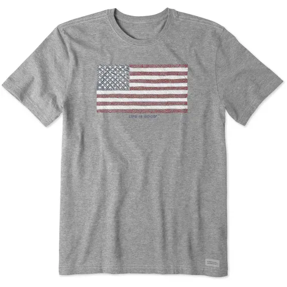 Men's Yankee Doodle Flag Short Sleeve  Tee