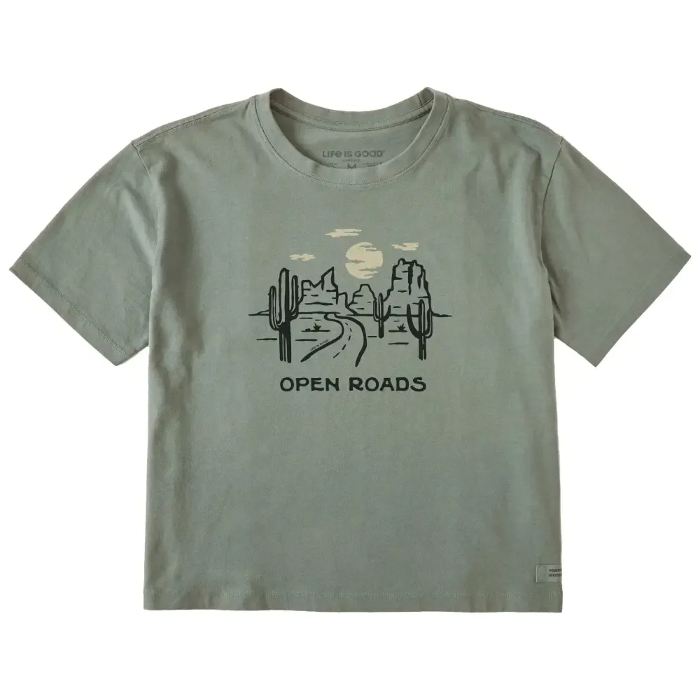 Women's Open Roads Desert Short Sleeve Crusher Boxy Tee
