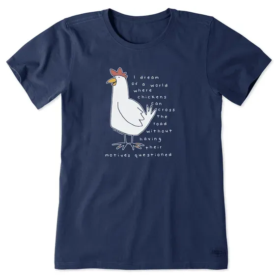 Women's Chicken Motives Short Sleeve  Tee