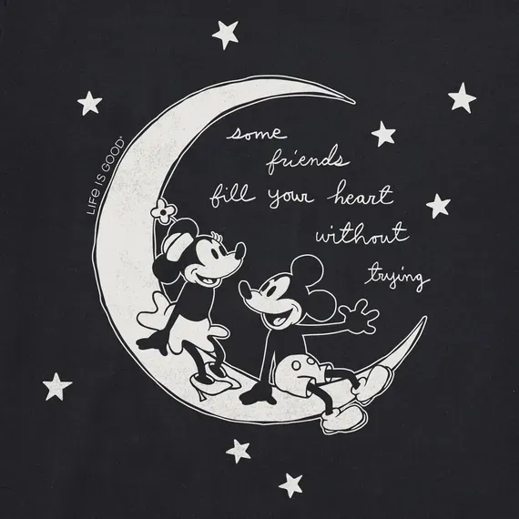 Women's Willie Fill Your Heart Moon Simply True Fleece Crew