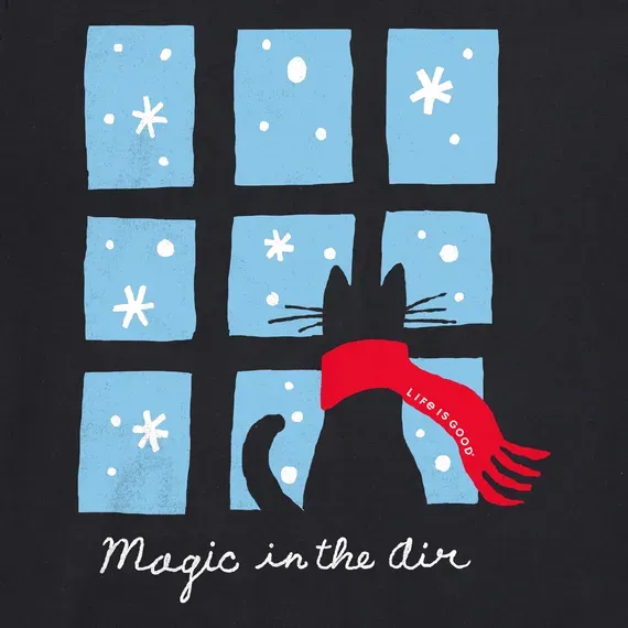 Women's Magic in the Air Cat Long Sleeve Crusher Tee