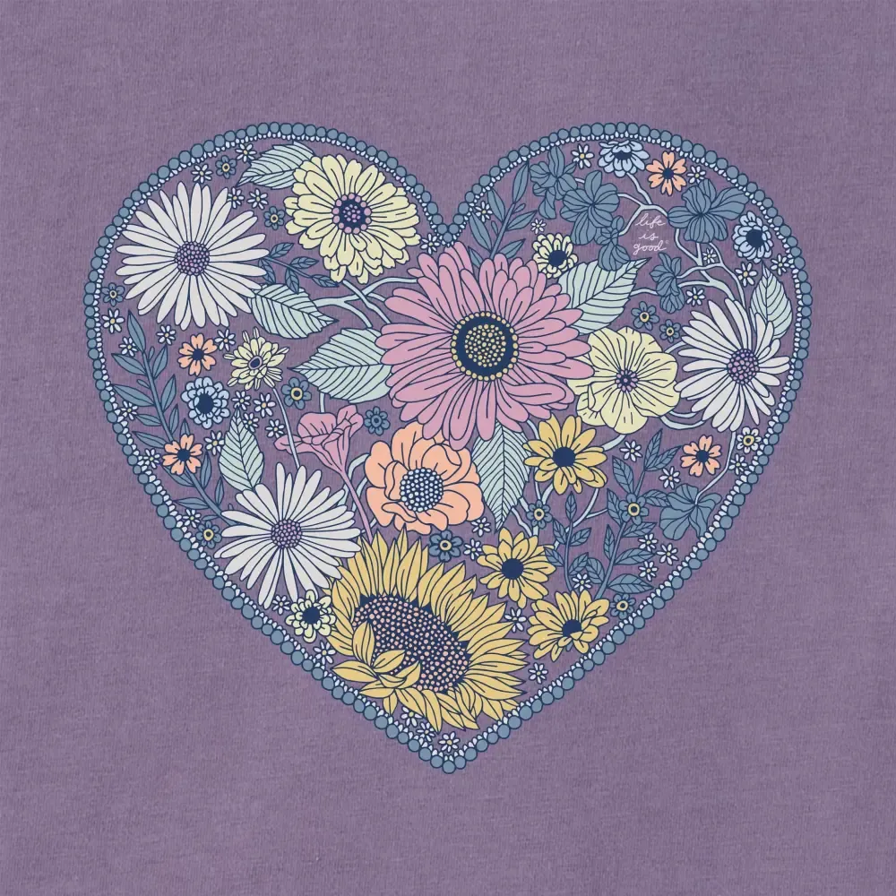 Women's Flowerful Love Snuggle Up Sleep Vee