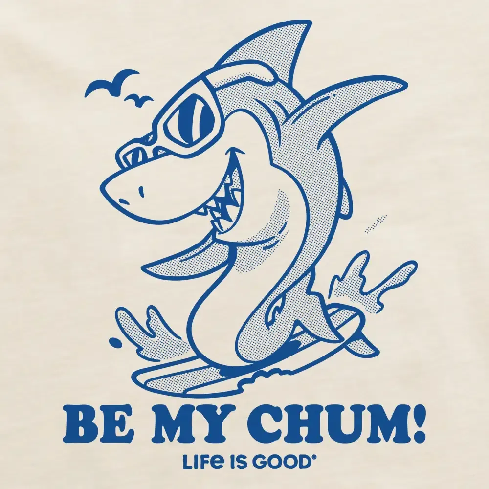Women's Be My Chum Shark Short Sleeve Crusher Boxy Tee