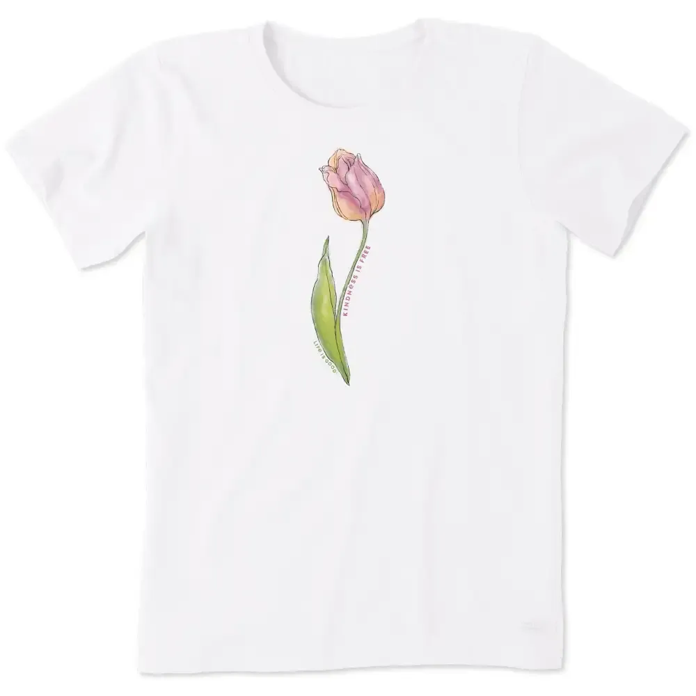 Women's Be Kind Tulip Short Sleeve Crusher Tee