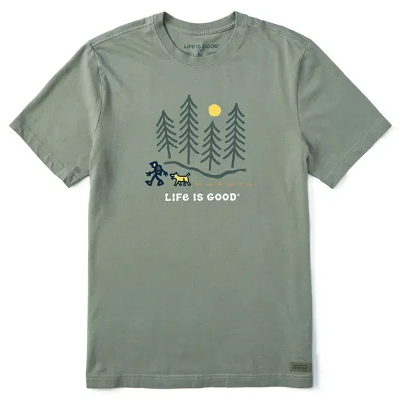 Men's Hiking through the Woods Short Sleeve  Tee