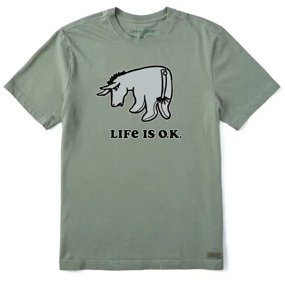 Men's Life is OK E Crusher Tee