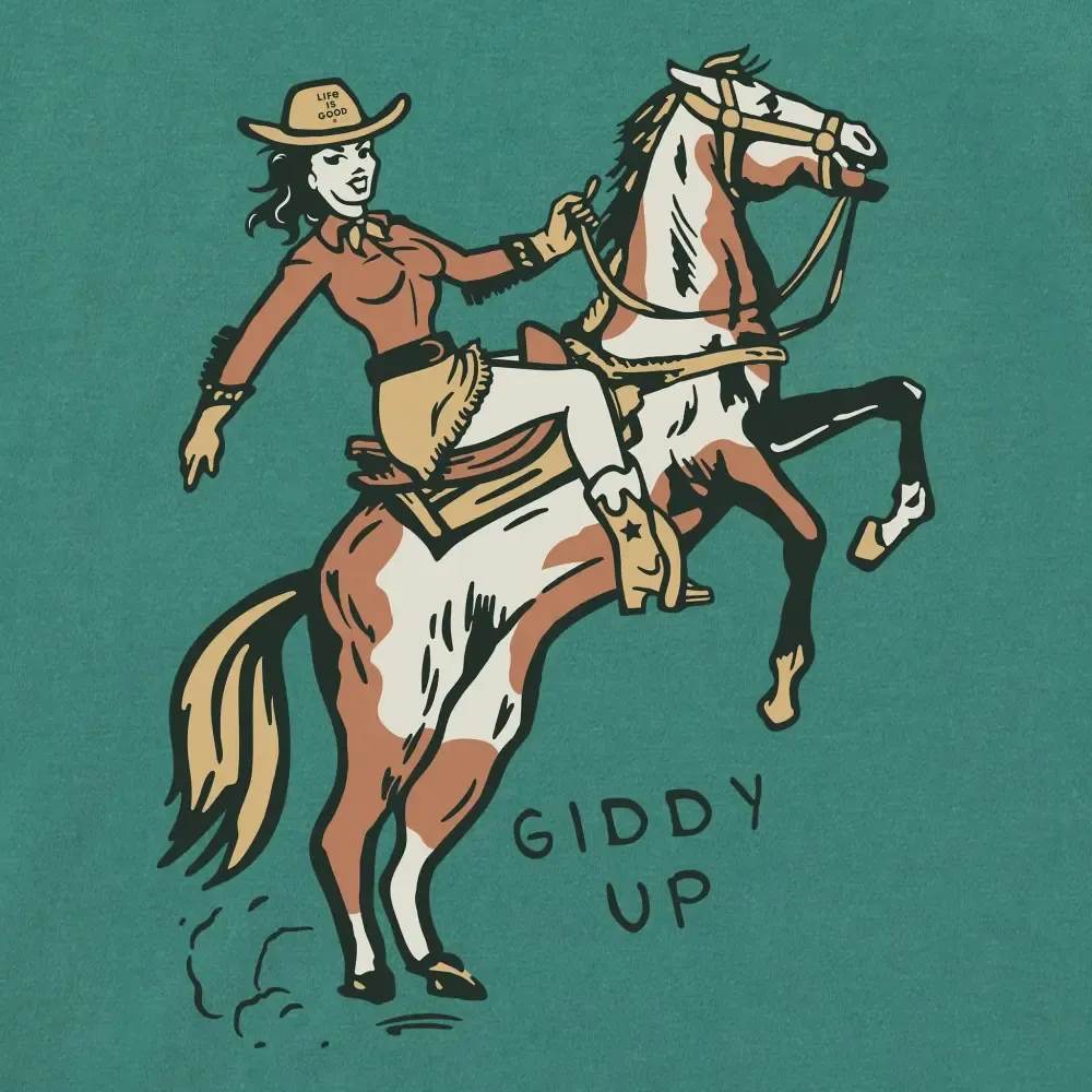 Women's Giddy Up Short Sleeve Crusher Boxy Tee