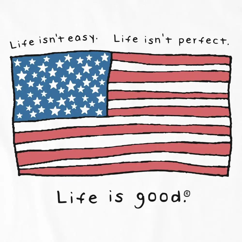 Women's Life is Good America Short Sleeve Crusher Tee