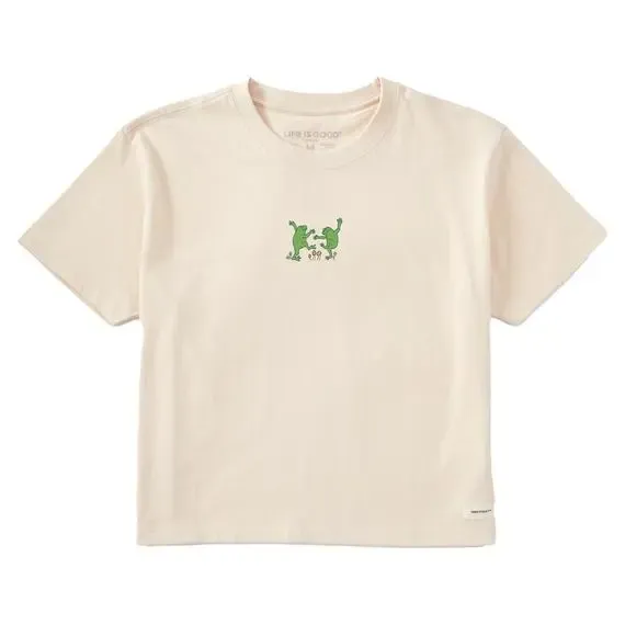 Women's Dancing Frogs Boxy Crusher Tee