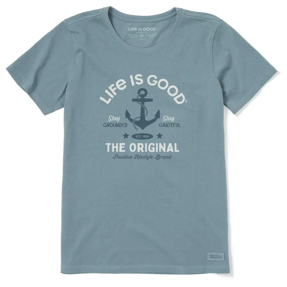 Women's Stay Grounded Anchor Short Sleeve Crusher Tee