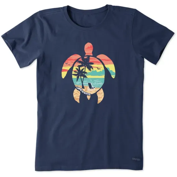 Women's Scenic Turtle Short Sleeve  Tee