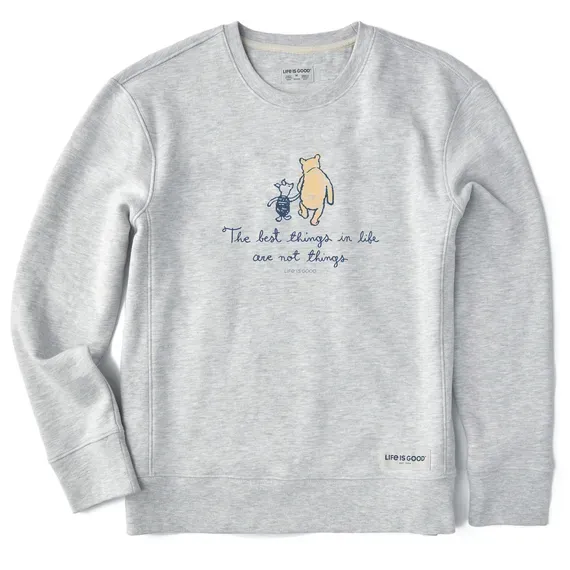 Women's Winnie Best Things Simply True Fleece Crew