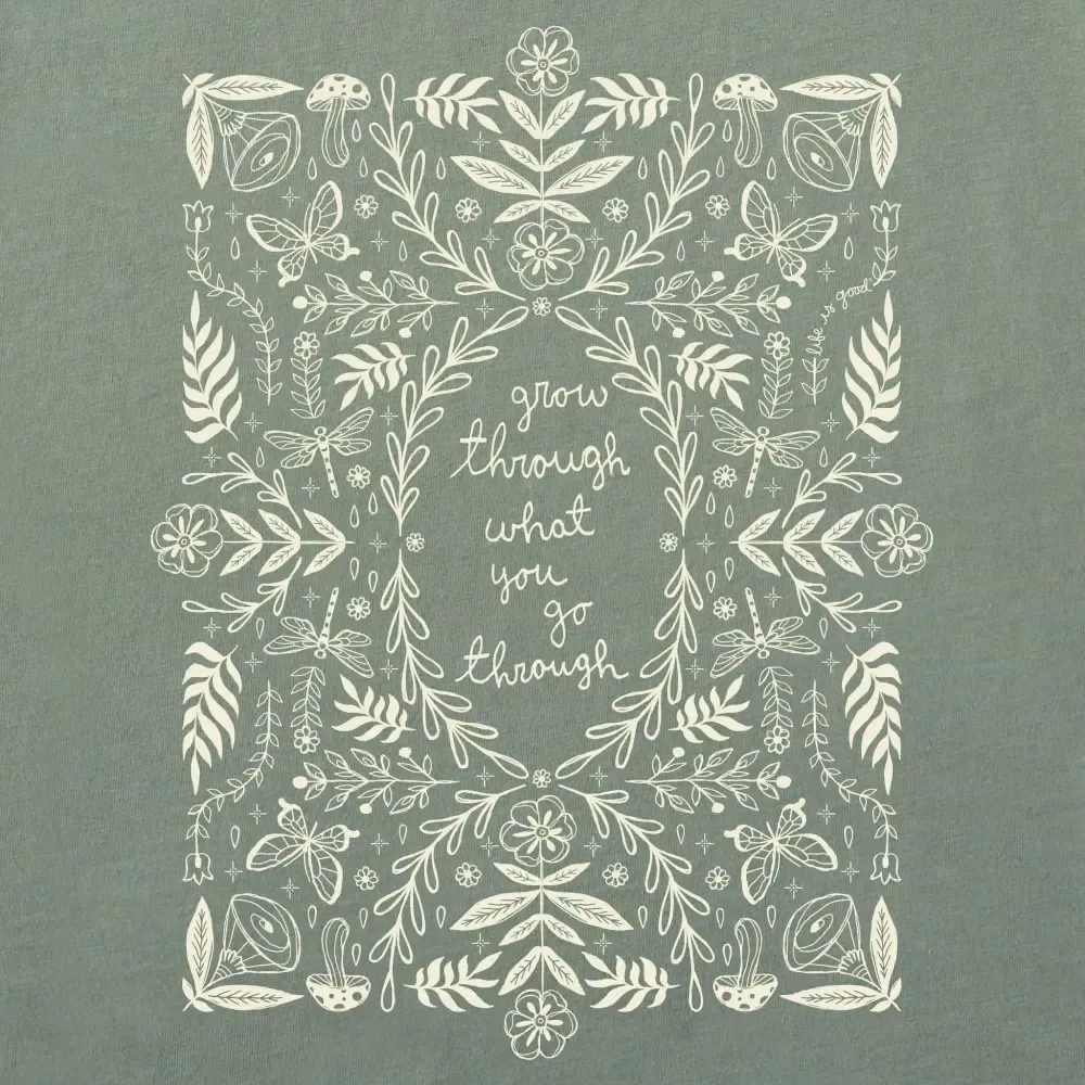 Men's Grow Through Vines & Flowers Short Sleeve Tee