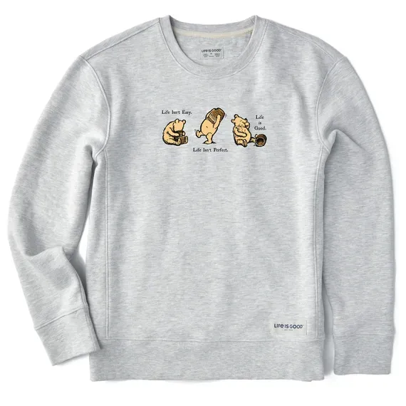 Women's Winnie Life isn't Easy Simply True Fleece Crew