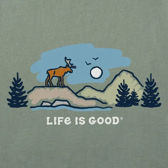 Men's Moose Mountain Vista Short Sleeve  Tee