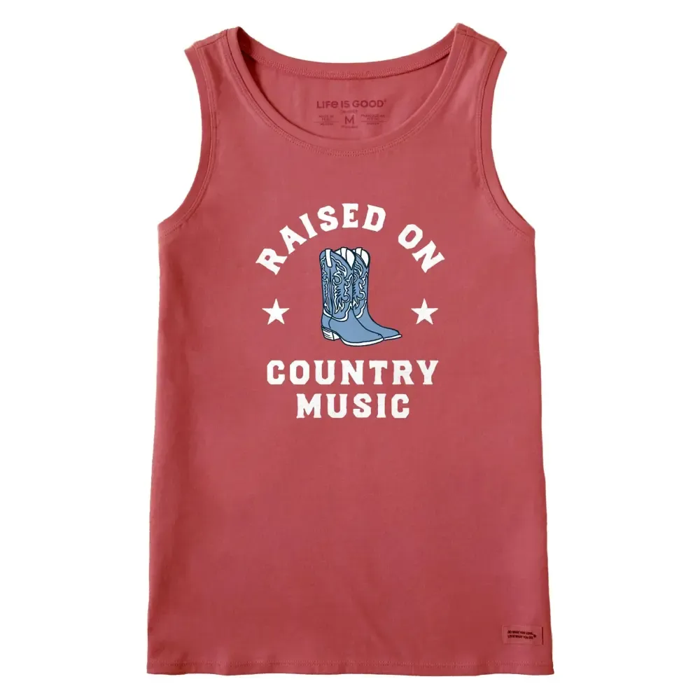 Women's Raised on Country Music Crusher Tank