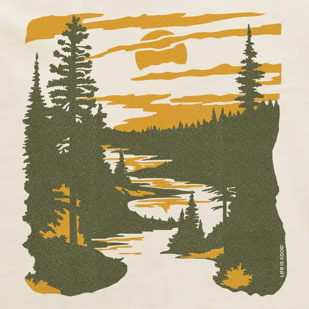Women's A River Runs Through It Short Sleeve Crusher Boxy Tee