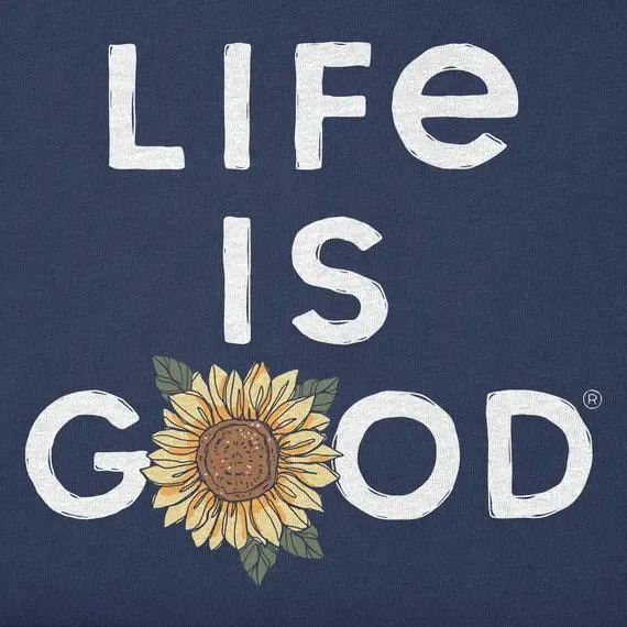 Women's Branded Stacked LIG w Sunflower Simply True Fleece Crew