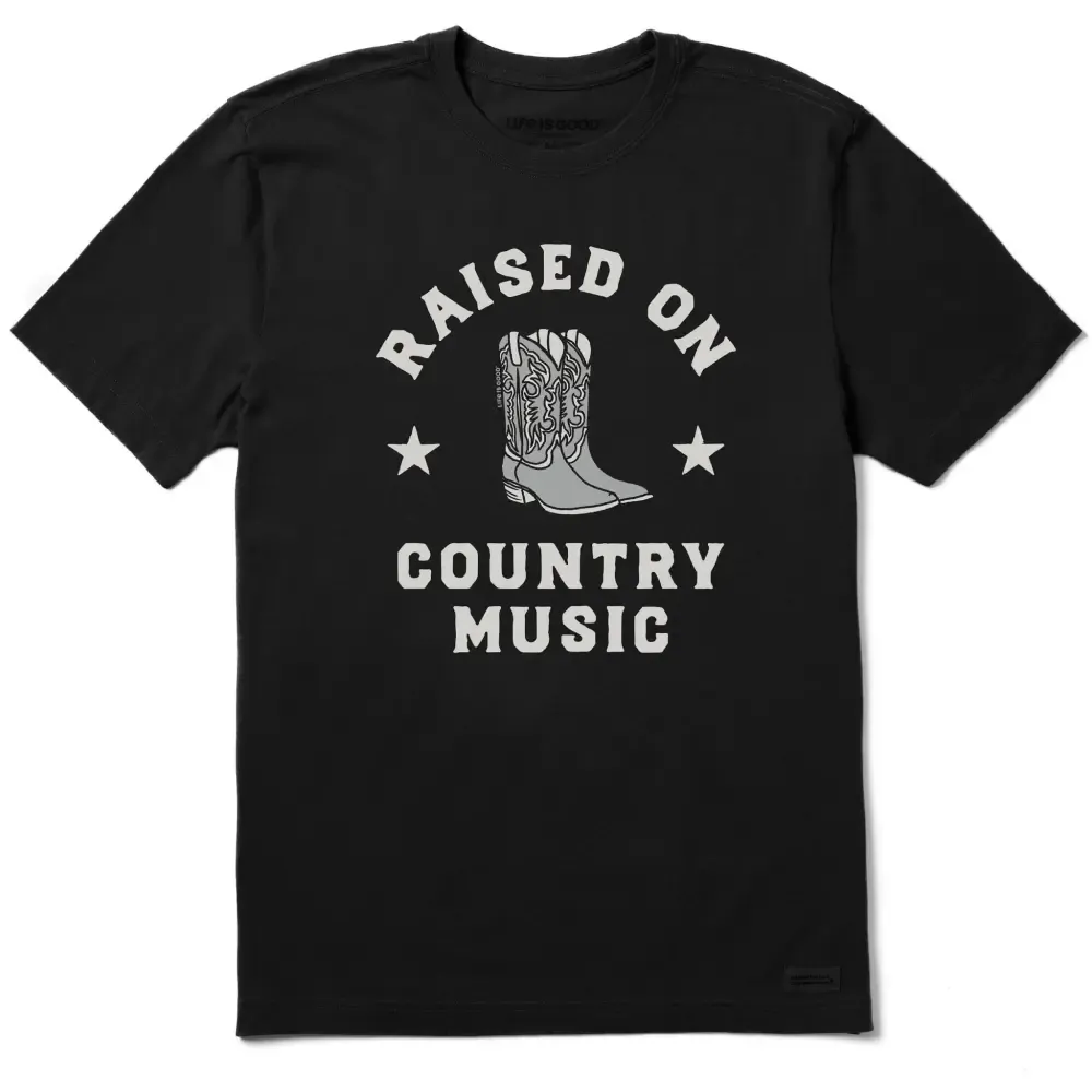Men's Raised on Country Music Short Sleeve Tee