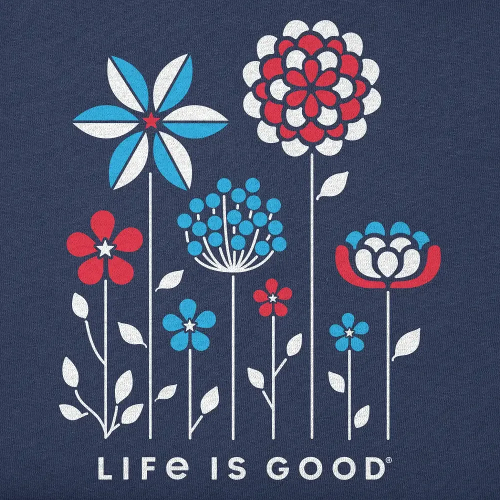 Women's Americana Flowers Crusher Tank