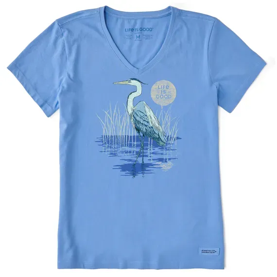 Women's Heron on the Water  Crusher-LITE Vee