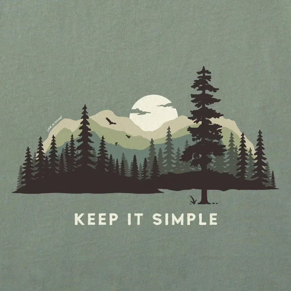 Women's Keep it Simple Evergreen Silo Short Sleeve Crusher Vee