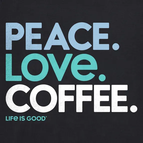 Women's Peace Love Coffee Simply True Fleece Hoodie