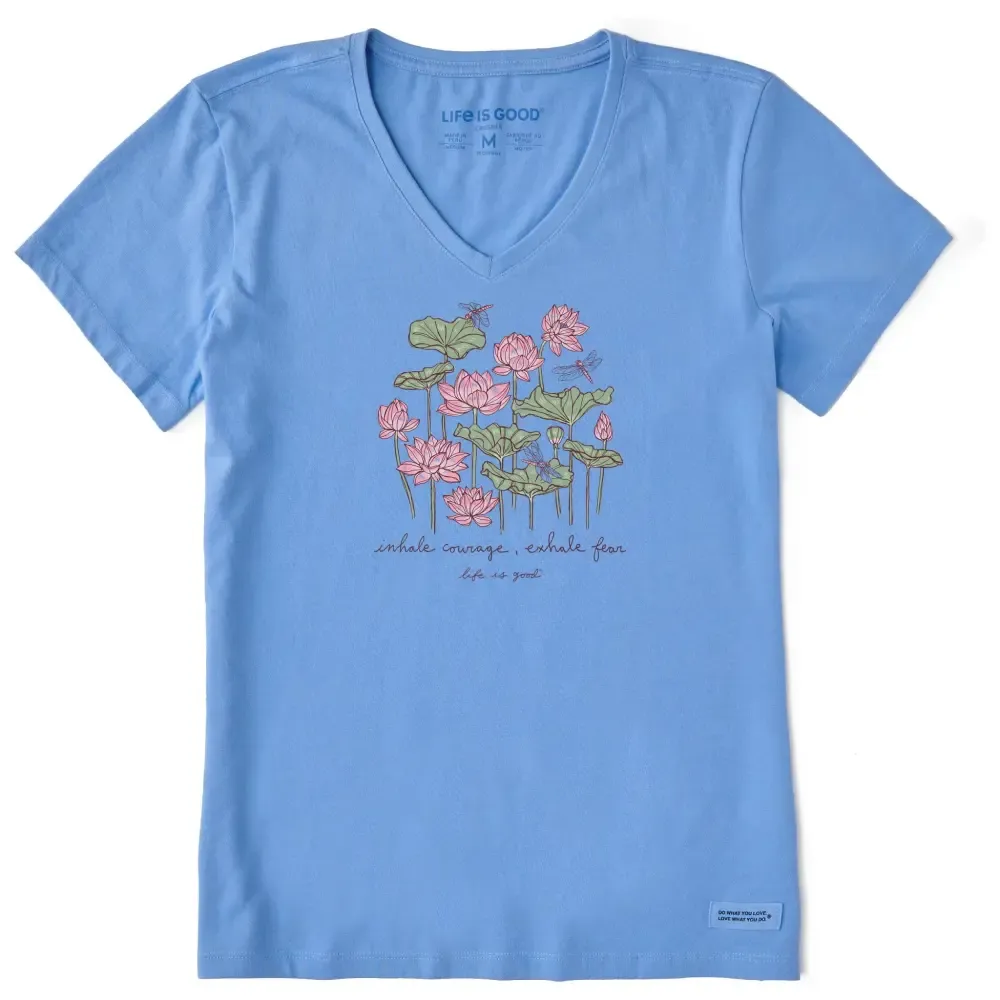 Women's Inhale Exhale Short Sleeve Crusher-LITE Vee