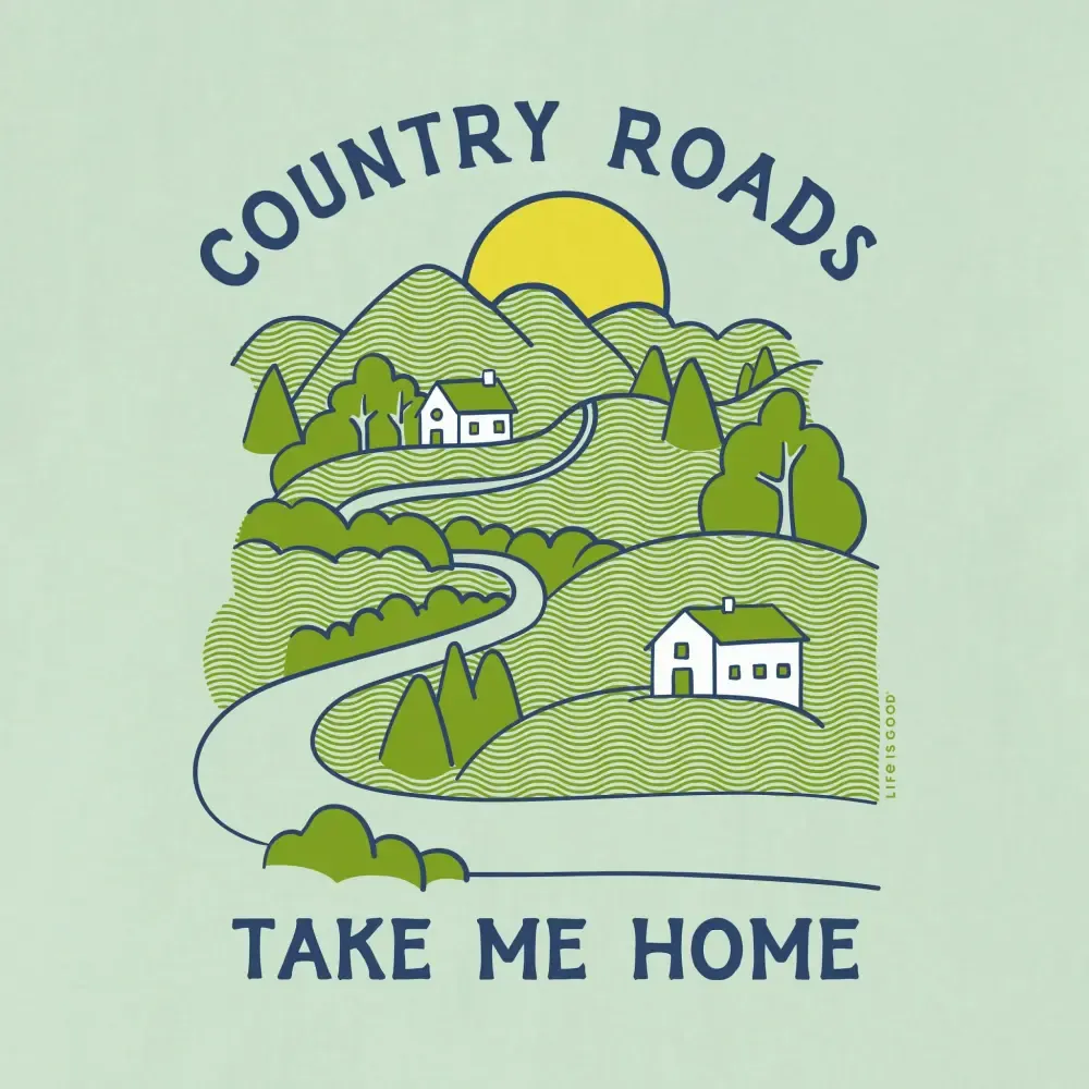 Women's Country Roads Take Me Home Short Sleeve Crusher Tee