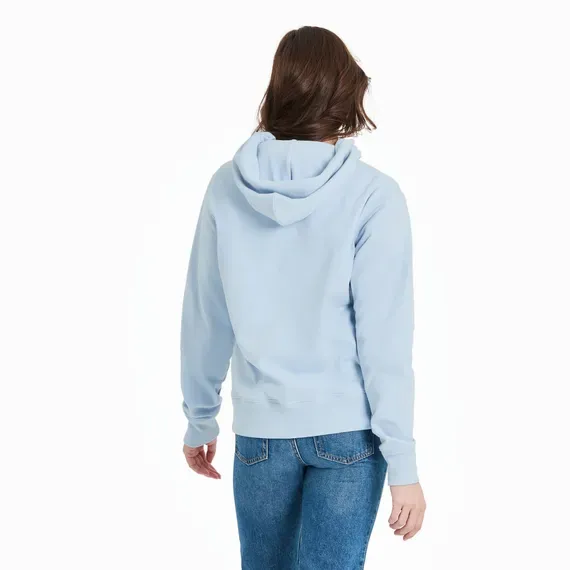 Women's Quad Simple Stripe Good Vibes Fleece Hoodie