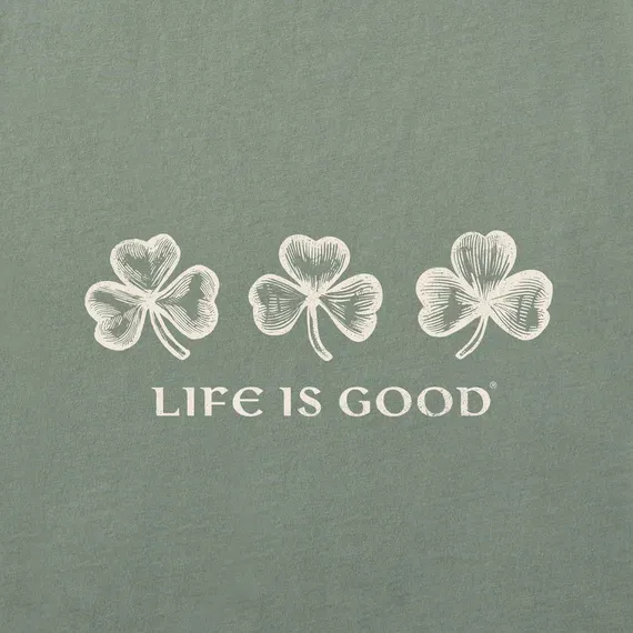 Women's Woodcut 3 Clovers Simply True Fleece Hoodie