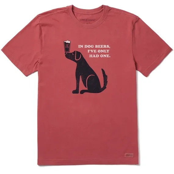 Men's Dog Beers  Crusher Tee