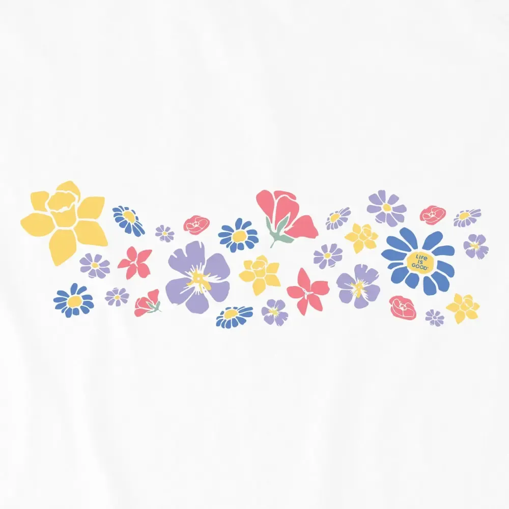 Women's Spring Wildflowers Pattern Crusher Tank