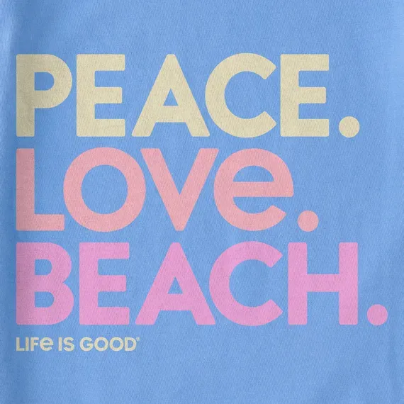 Women's Peace Love Beach Simply True Fleece Crew