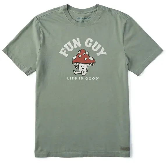 Men's Fun Guy Mushroom  Crusher Tee
