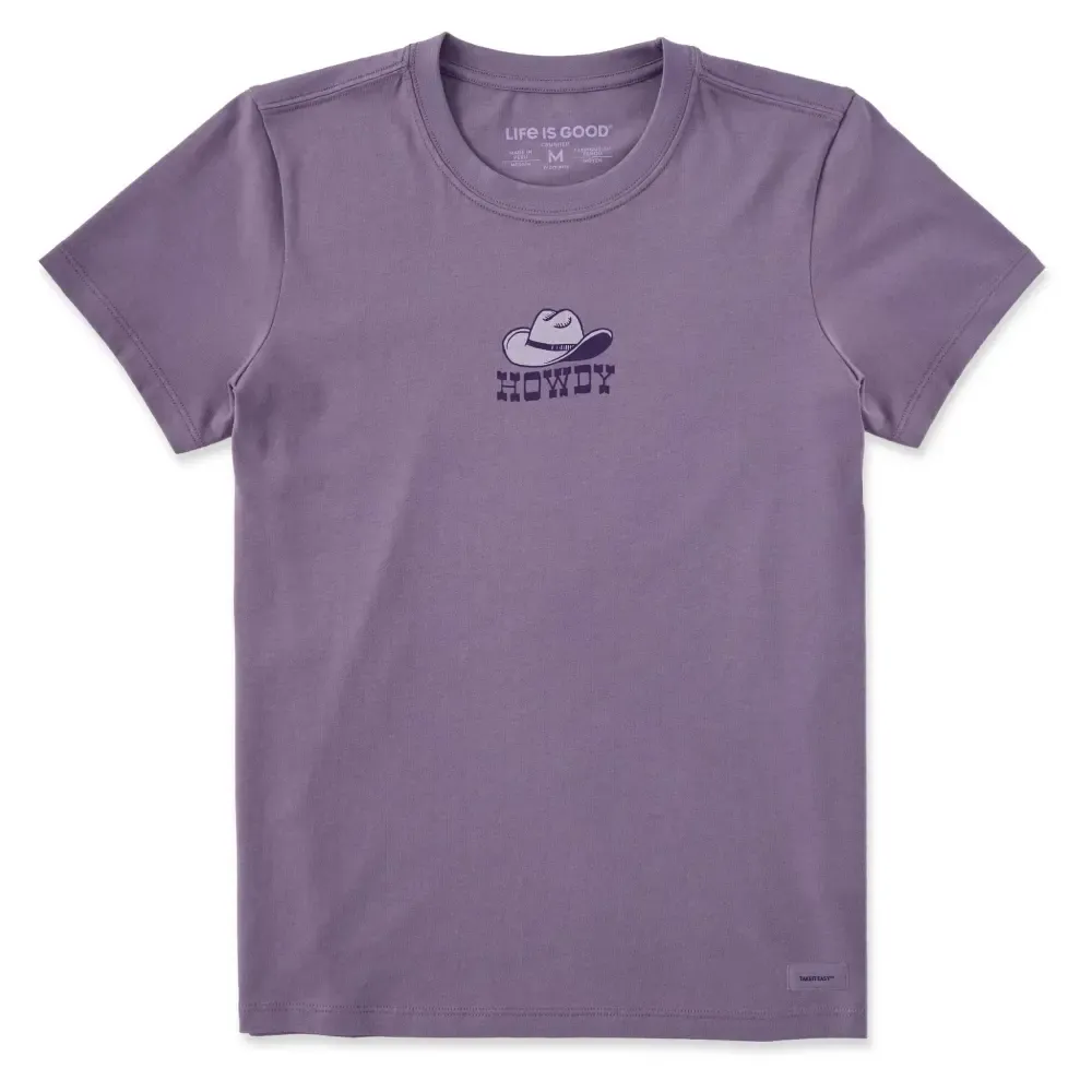 Women's Howdy Hat Short Sleeve Crusher Tee