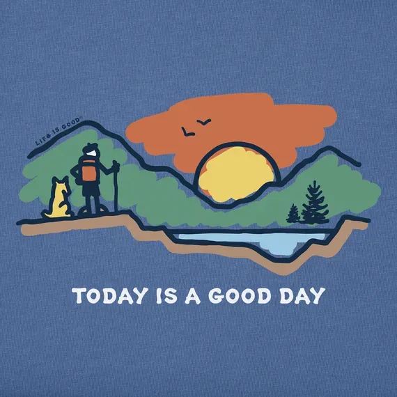 Men's Today is a Good Day Mountain Hike Long Sleeve  Tee